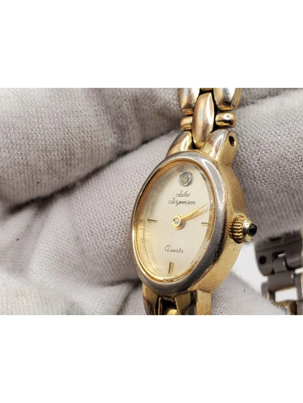 Jules Jurgensen Quartz Watch Women 16mm For Parts Or Repair